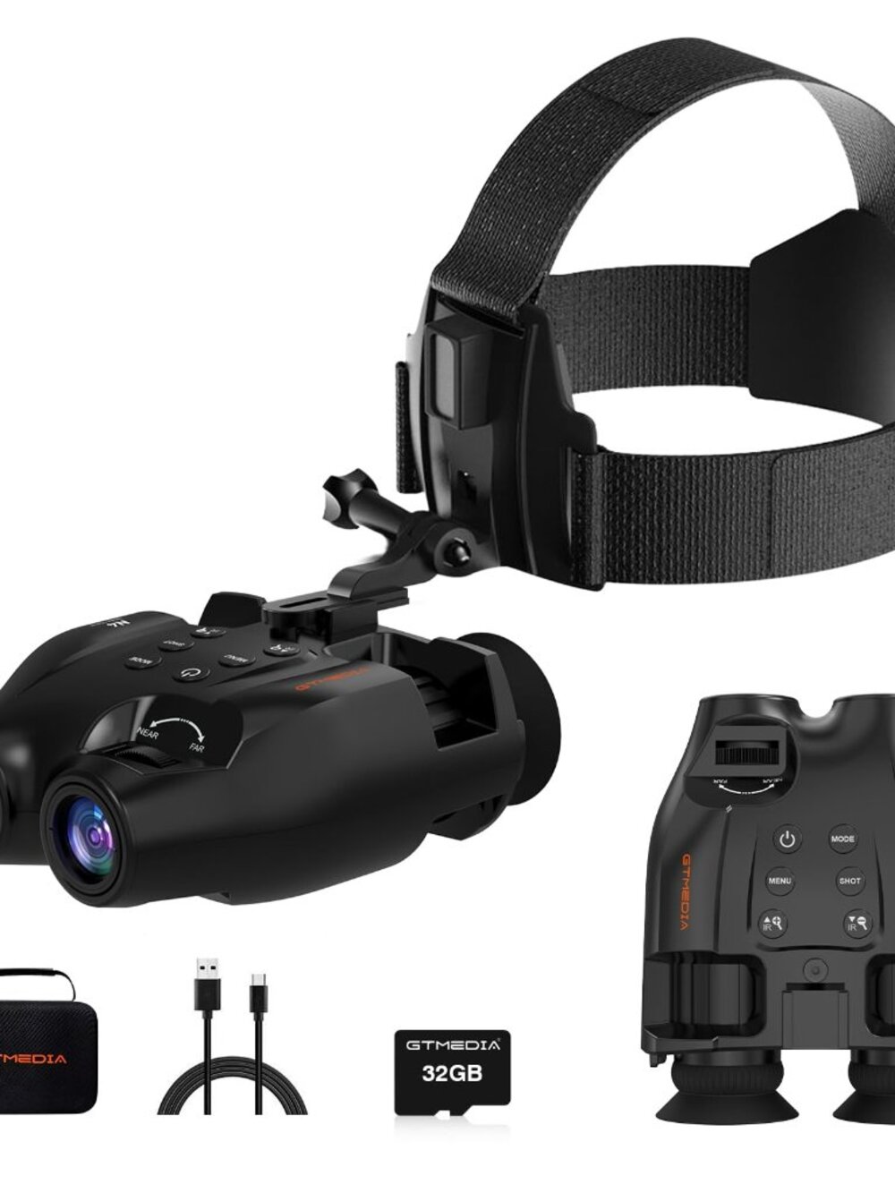 NEW Night Vision Goggles 984ft Digital Binoculars with Camera Head or